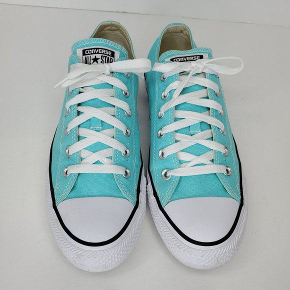 Converse All Star Low Top Light Blue Sneaker Shoes Men's Size 8 Wm's 10. - Picture 3 of 12